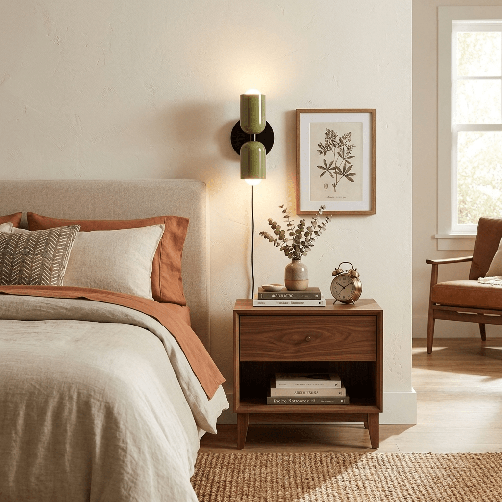 Double Plug-In Wall Lamp, Vibrant Color Options