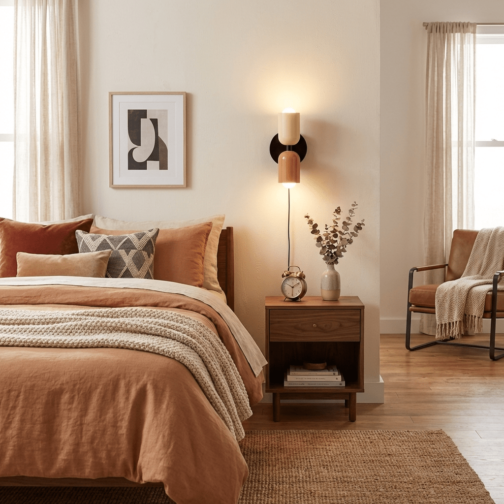 Double Plug-In Wall Lamp, Vibrant Color Options