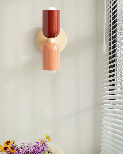 Double Wall Lamp, Vibrant Color Options