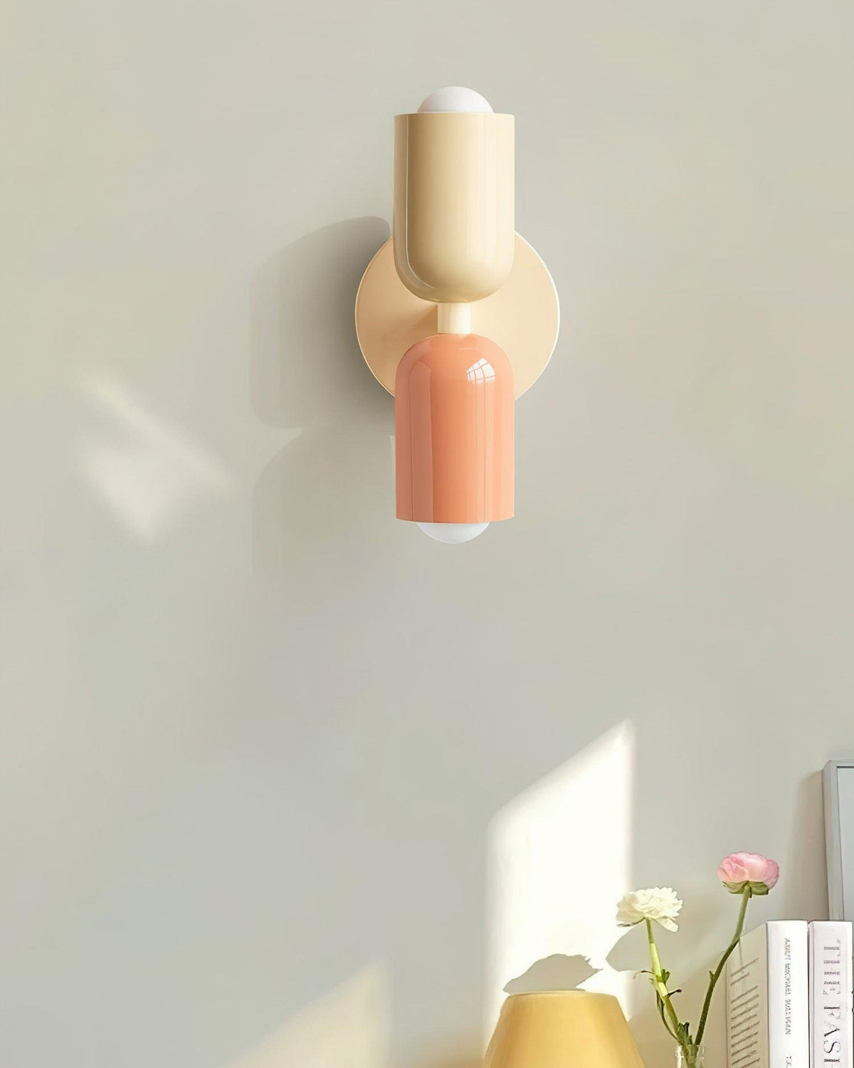Double Wall Lamp, Vibrant Color Options