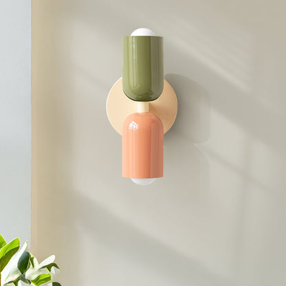 Double Plug-In Wall Lamp, Vibrant Color Options