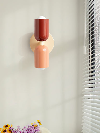 Double Wall Lamp, Vibrant Color Options