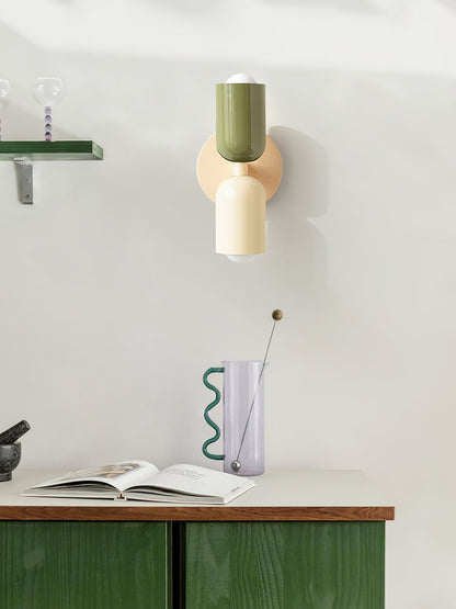 Double Wall Lamp, Vibrant Color Options