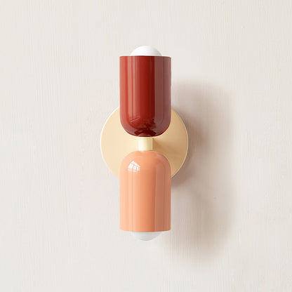 Double Wall Lamp, Vibrant Color Options