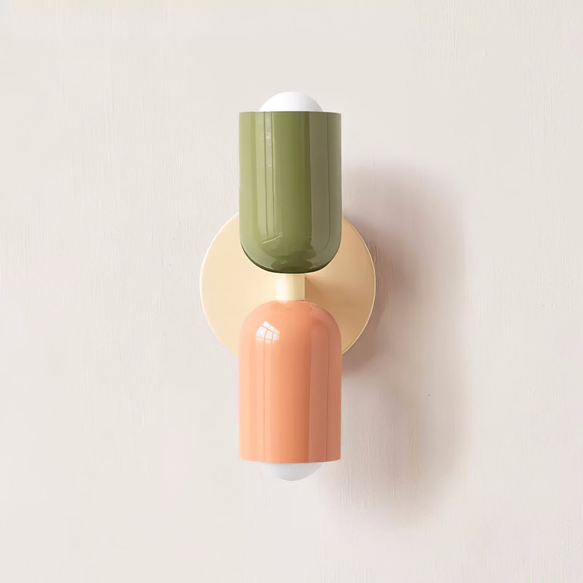 Double Plug-In Wall Lamp, Vibrant Color Options