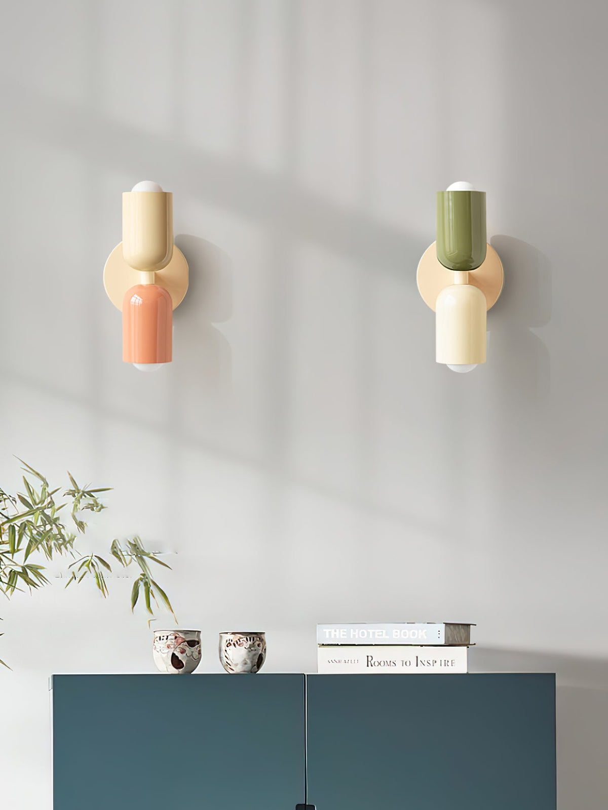 Double Wall Lamp, Vibrant Color Options