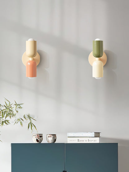 Double Wall Lamp, Vibrant Color Options