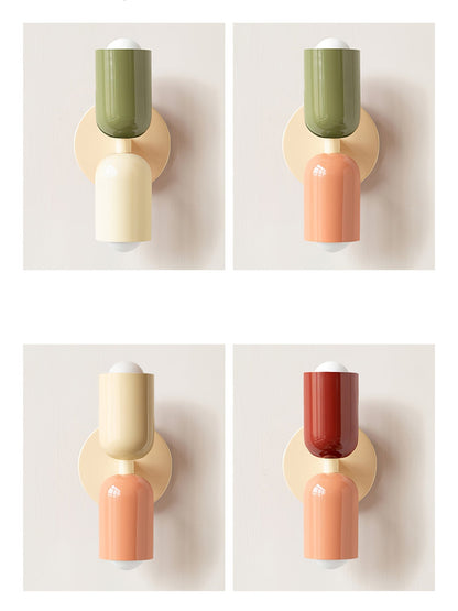 Double Plug-In Wall Lamp, Vibrant Color Options