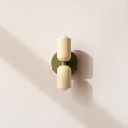 Double Wall Lamp, Vibrant Color Options