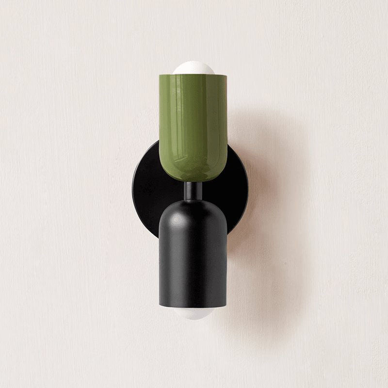 Double Wall Lamp, Vibrant Color Options