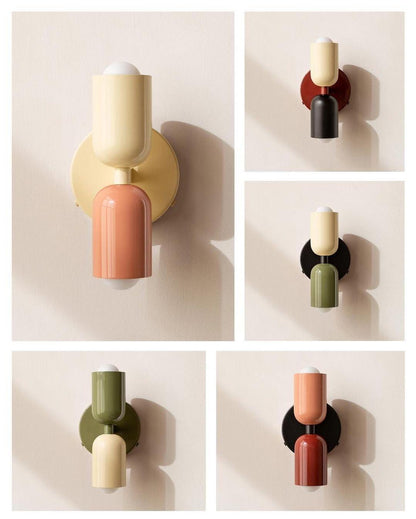 Double Wall Lamp, Vibrant Color Options