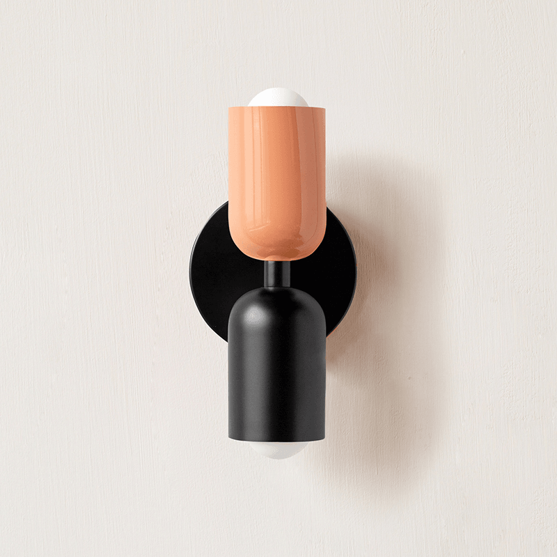 Double Wall Lamp, Vibrant Color Options