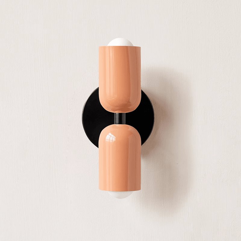 Double Wall Lamp, Vibrant Color Options — alternate angle