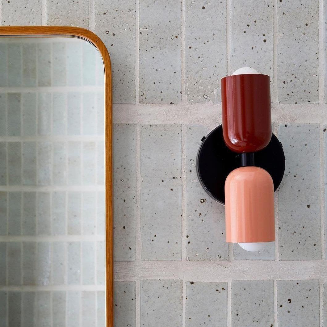 Double Wall Lamp, Vibrant Color Options
