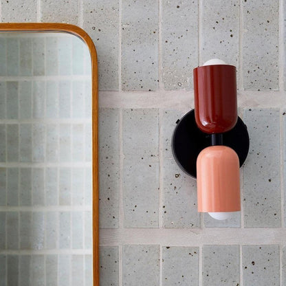 Double Wall Lamp, Vibrant Color Options