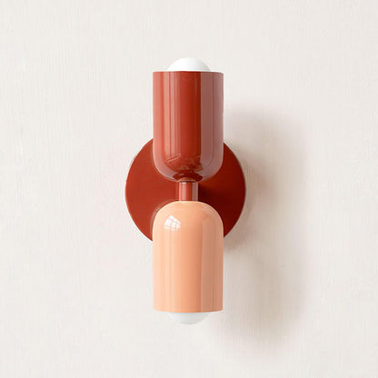 Double Wall Lamp, Vibrant Color Options