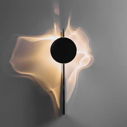 Wall Lamp with Dynamic Shadow Effect — front view
