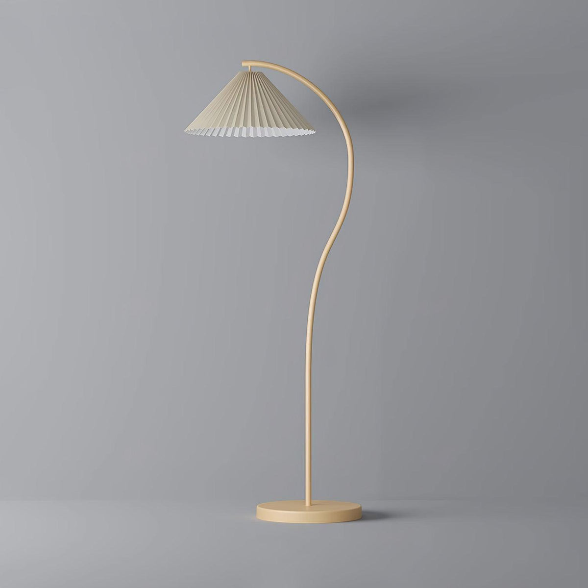 Pleated Floor Lamp with Adjustable Brightness