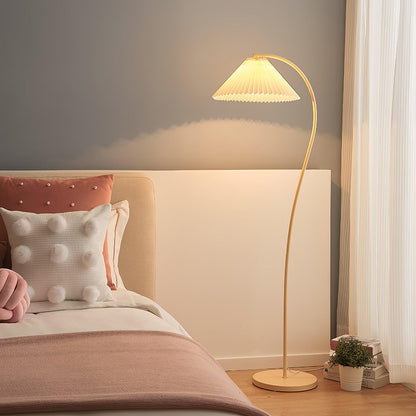 Pleated Floor Lamp with Adjustable Brightness