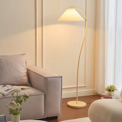 Pleated Floor Lamp with Adjustable Brightness