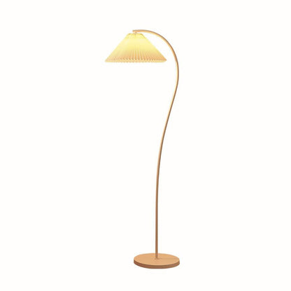 Pleated Floor Lamp with Adjustable Brightness