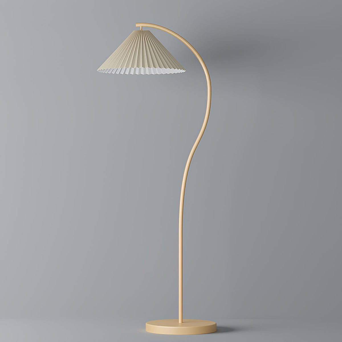 Pleated Floor Lamp with Adjustable Brightness