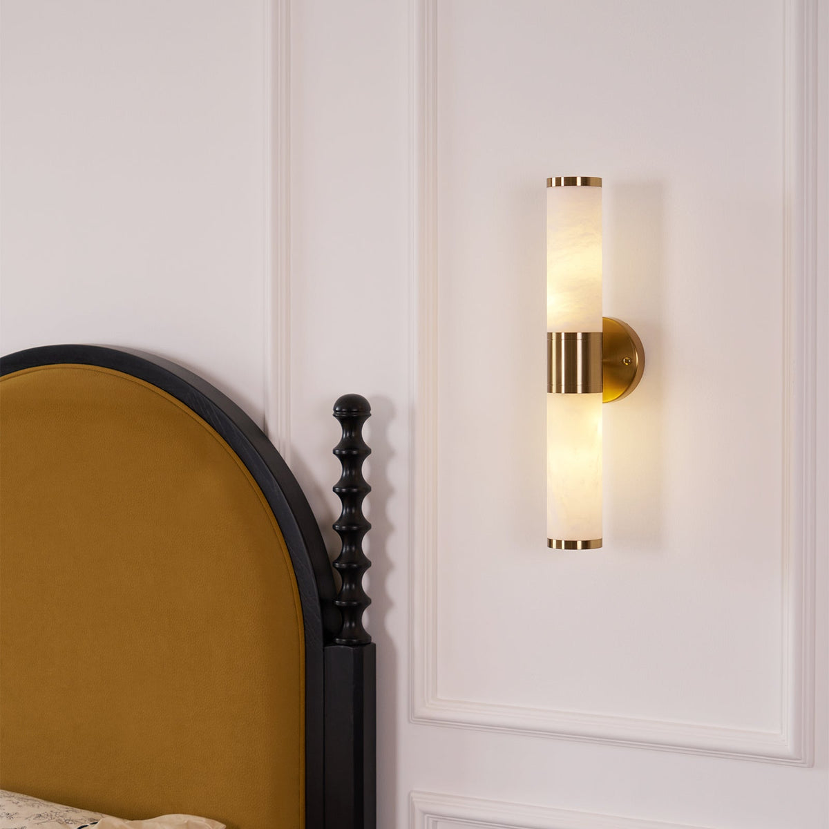 Alabaster Wall Lamp with Soft Glow