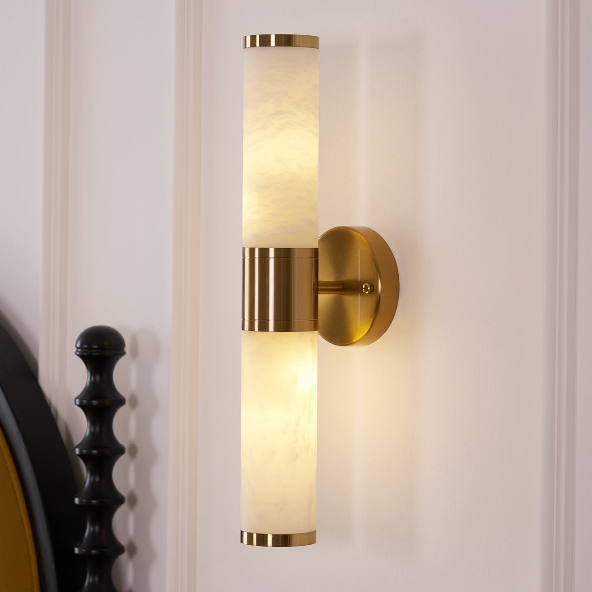 Alabaster Wall Lamp with Soft Glow