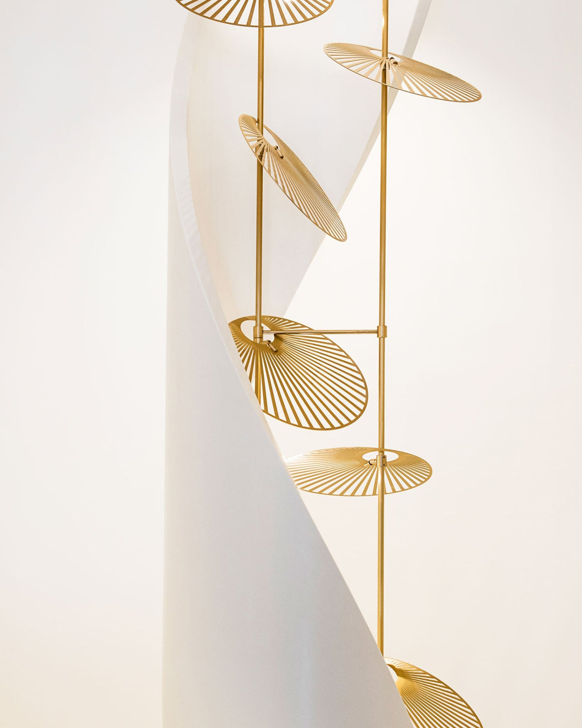 Cattail Leaf Chandelier with Adjustable Height