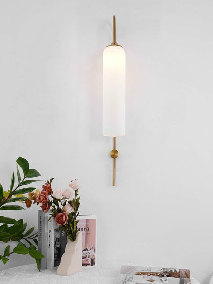 Sleek Glass Wall Lamp, 7 Glass Colors