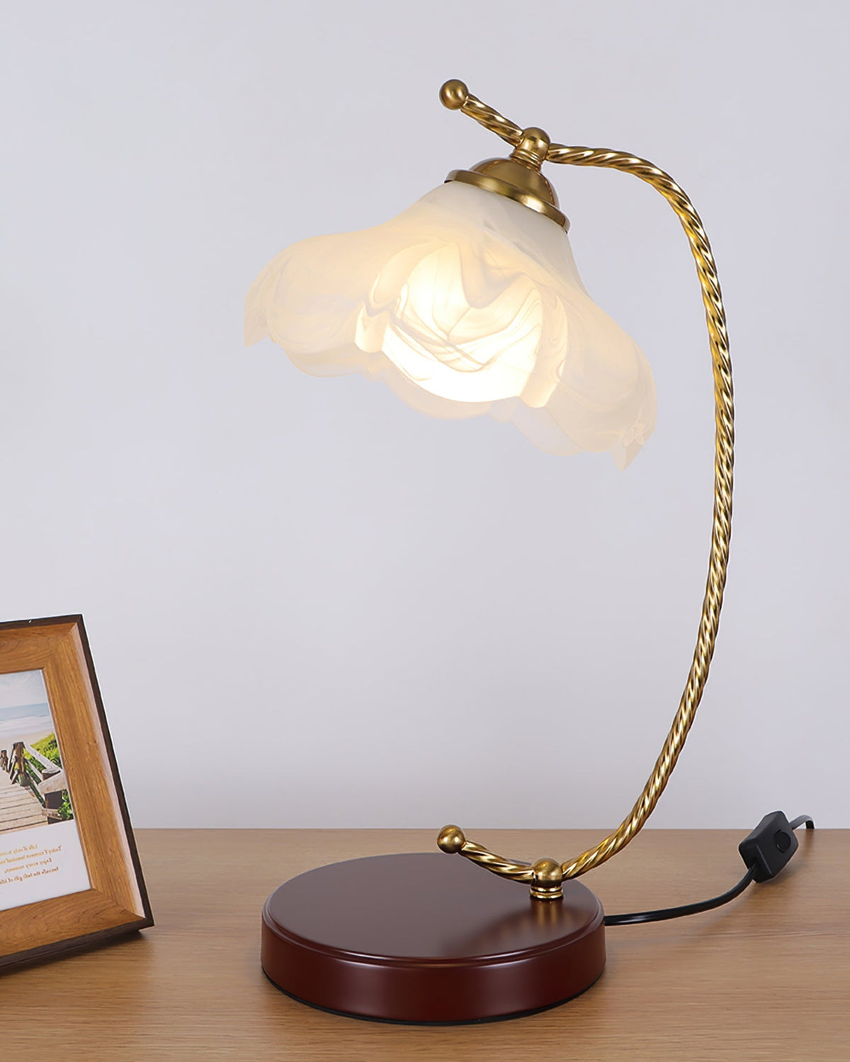 Compact Table Lamp with Adjustable Brightness — lifestyle view