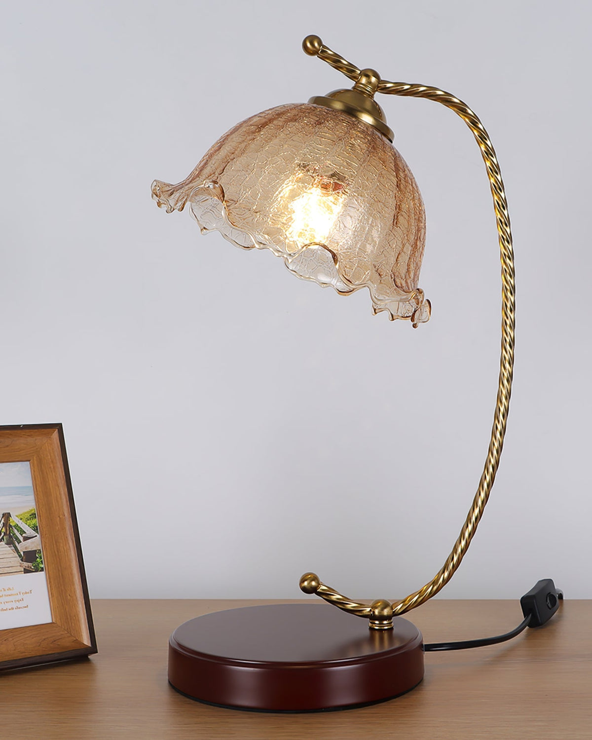 Compact Table Lamp with Adjustable Brightness — front view