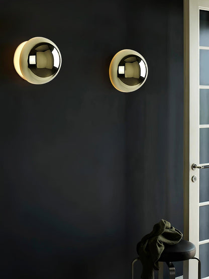 Sphere Wall Sconce with Adjustable Brightness