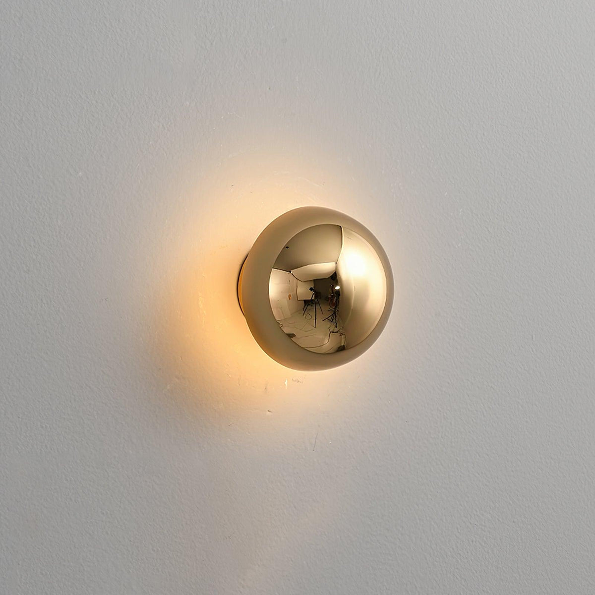 Sphere Wall Sconce with Adjustable Brightness