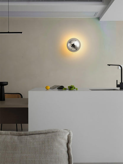 Sphere Wall Sconce with Adjustable Brightness