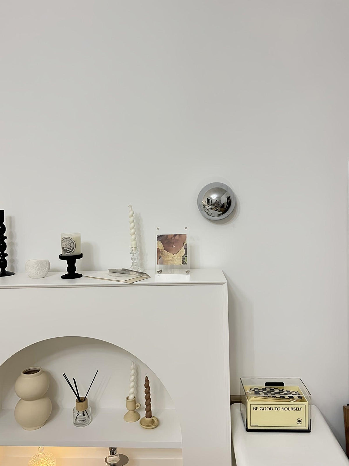 Sphere Wall Sconce with Adjustable Brightness