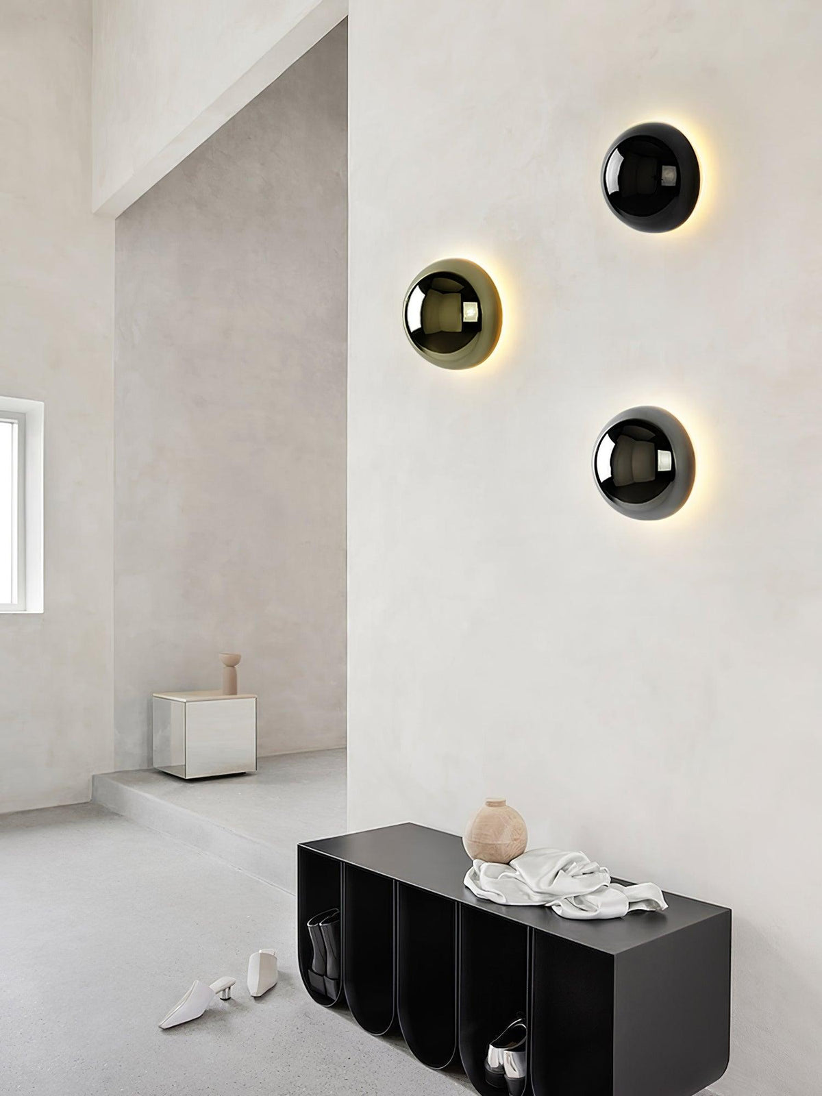 Sphere Wall Sconce with Adjustable Brightness