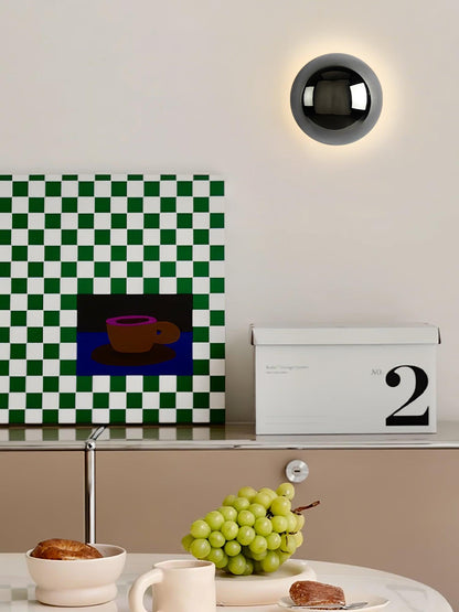 Sphere Wall Sconce with Adjustable Brightness