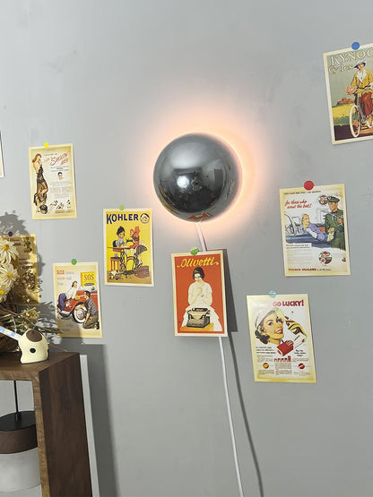 Sphere Wall Sconce with Adjustable Brightness