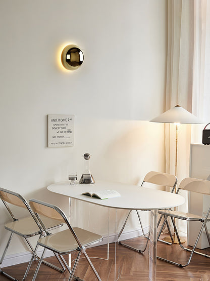 Sphere Wall Sconce with Adjustable Brightness