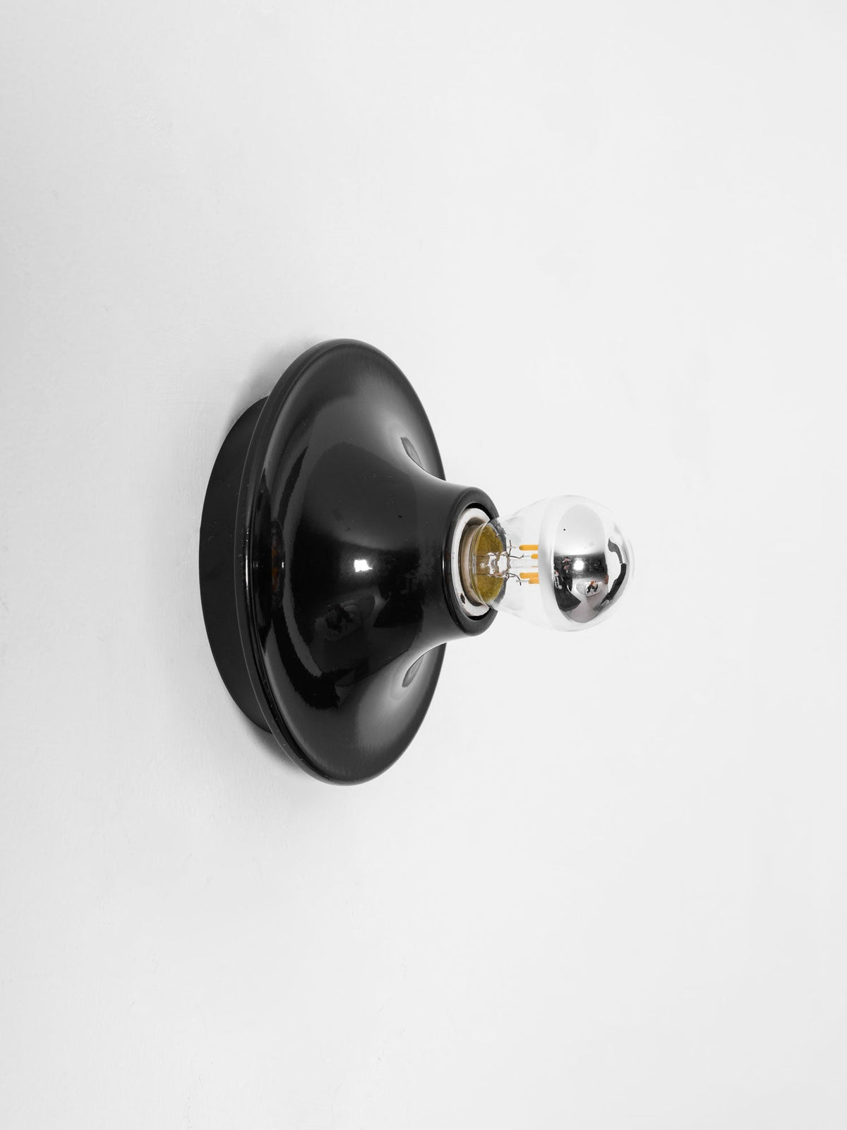 Glass Bulb Wall Sconce with Adjustable Lighting