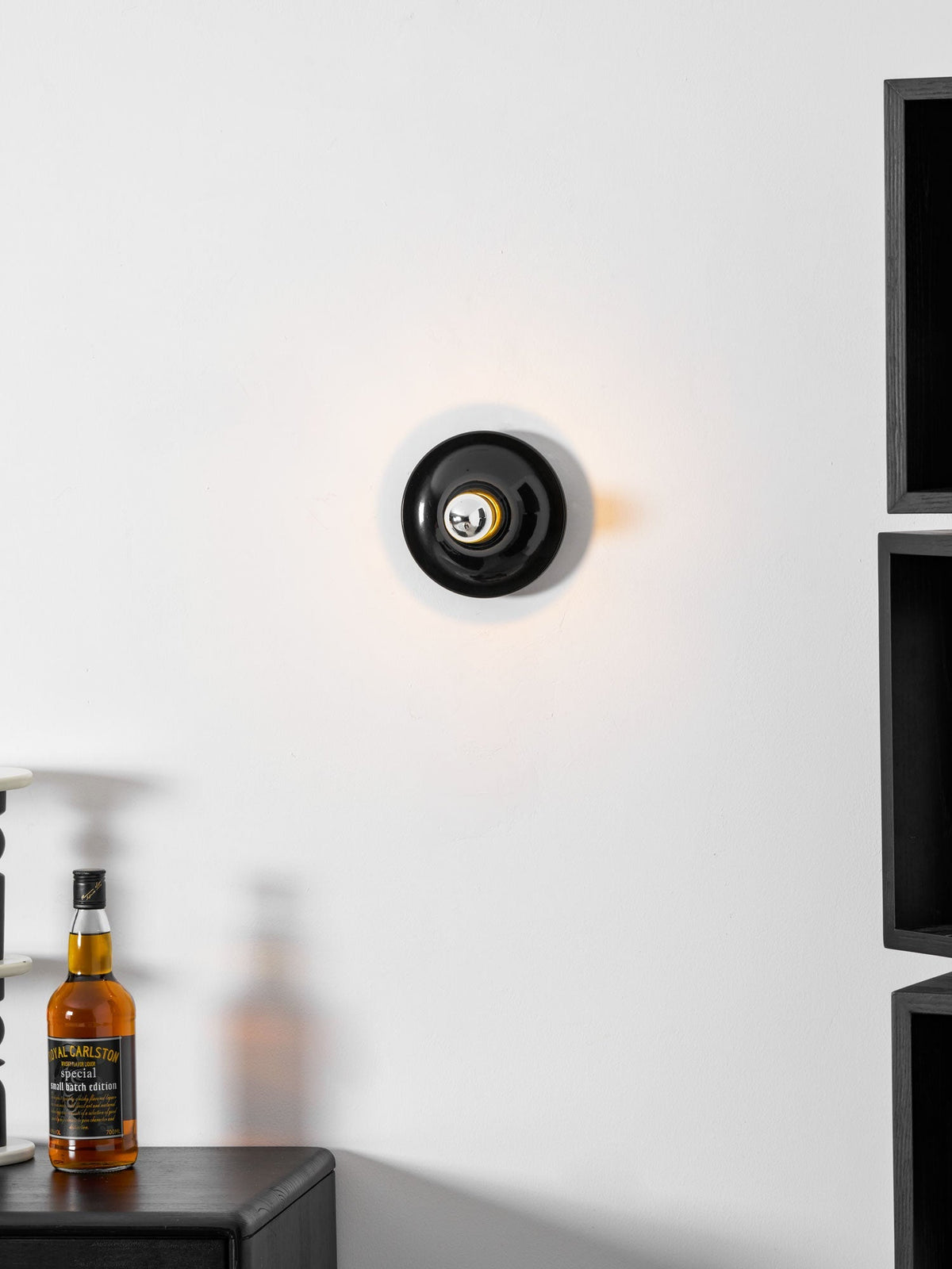 Glass Bulb Wall Sconce with Adjustable Lighting