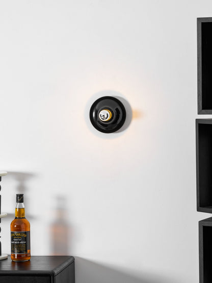 Glass Bulb Wall Sconce with Adjustable Lighting