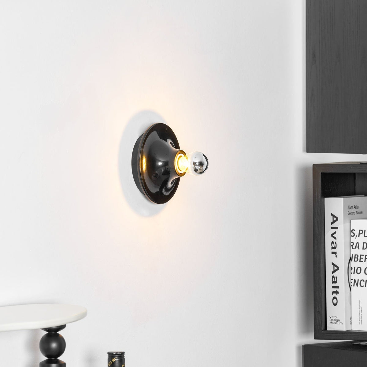 Glass Bulb Wall Sconce with Adjustable Lighting