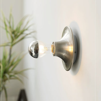 Glass Bulb Wall Sconce with Adjustable Lighting