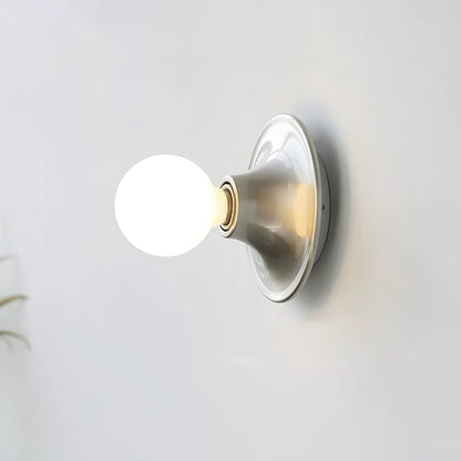 Glass Bulb Wall Sconce with Adjustable Lighting — front view
