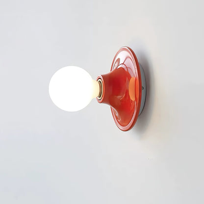 Glass Bulb Wall Sconce with Adjustable Lighting — front view