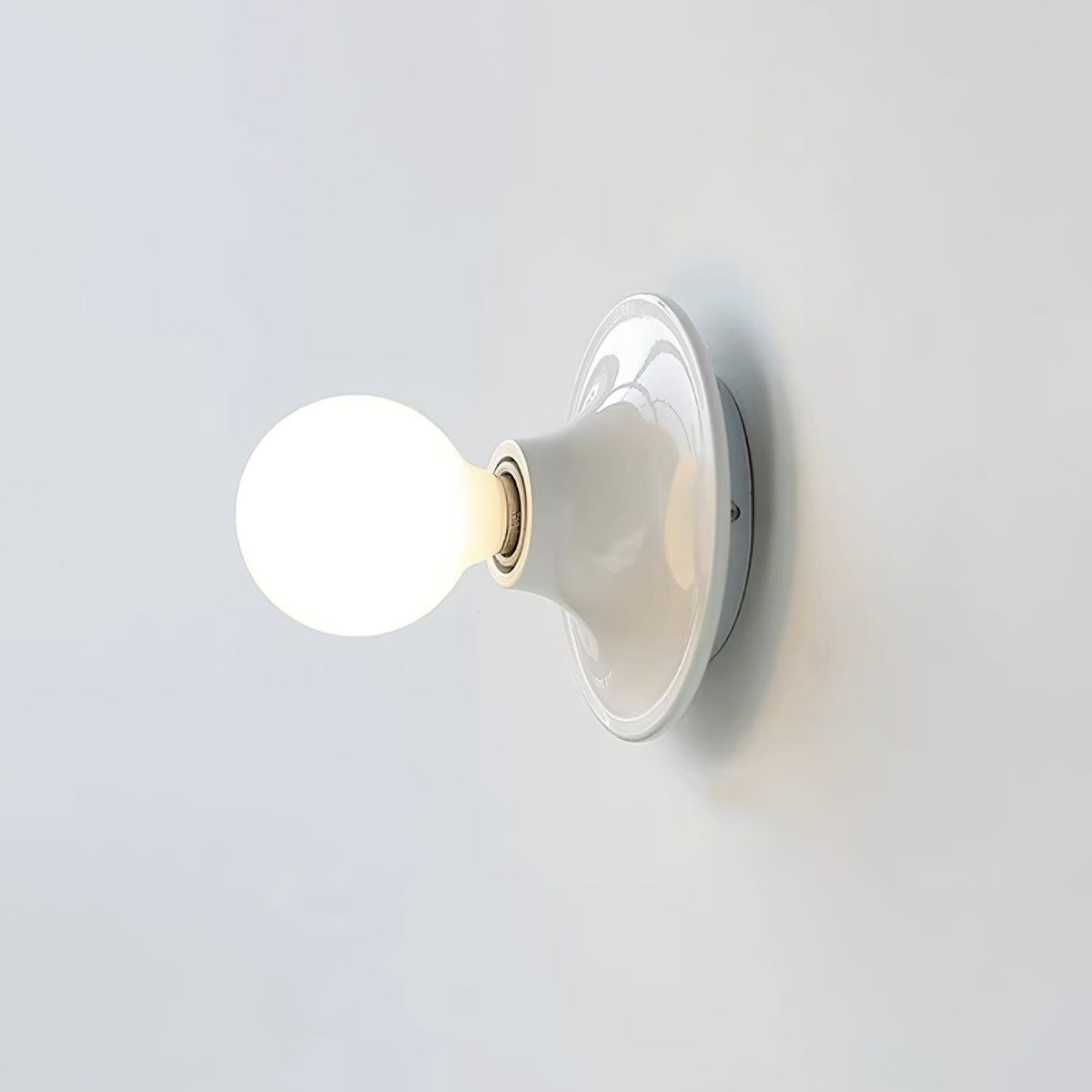 Glass Bulb Wall Sconce with Adjustable Lighting — detail view
