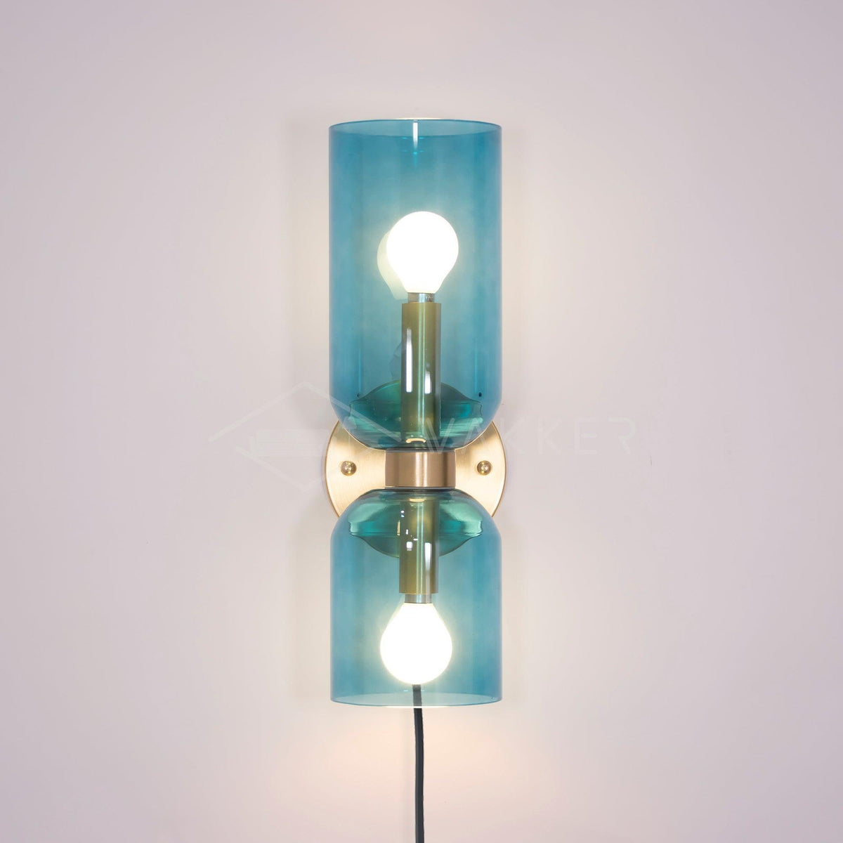 Glass Plug-In Wall Lamp with Adjustable Brightness — detail view