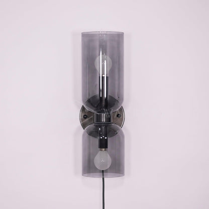 Glass Plug-In Wall Lamp with Adjustable Brightness — lifestyle view